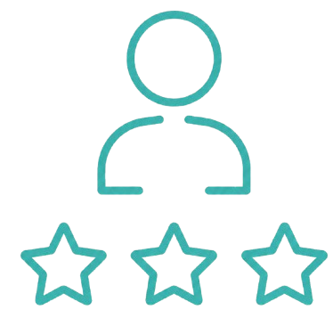 Customer satisfaction and five-star ratings representing Owner's Pride vehicle protection services.